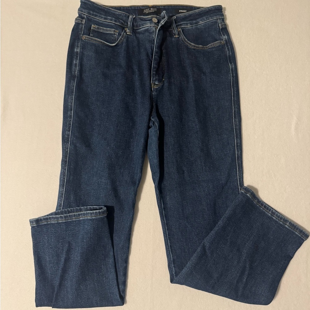 Judy Blue Dark Indigo Straight Jeans